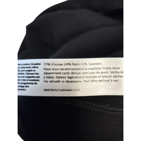 Eileen Fisher Black Ankle-Length Stretch Pants XS 70% Viscose Nylon Blend - Picture 5 of 8